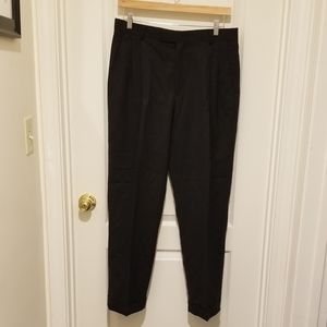 Perry Ellis black slacks 33x30,100% wool